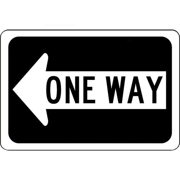 One Way With Left Arrow Aluminum Sign Street and Safety Sign